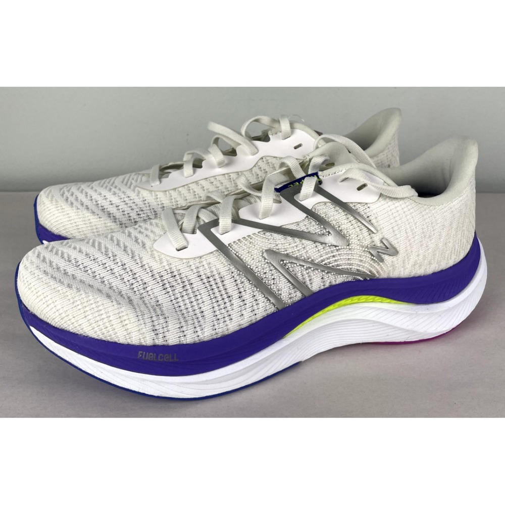New Balance Shoes Womens 9.5 W Wide Fuelcell Propel White Purple Running NEW